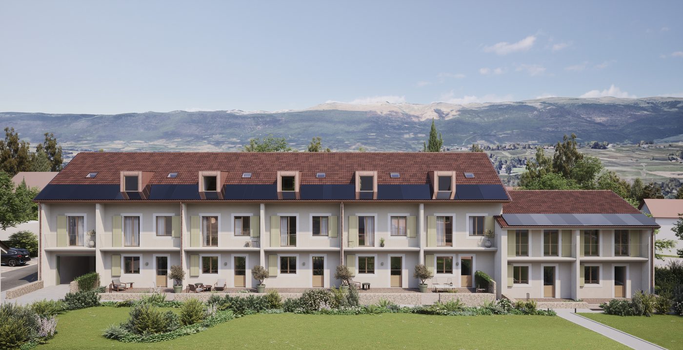 Les Saules Blancs — façade côté jardin