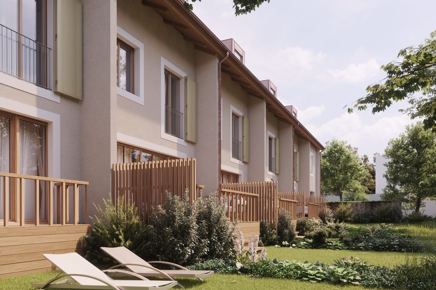 Les Saules Blancs — terrasses et jardins privatifs