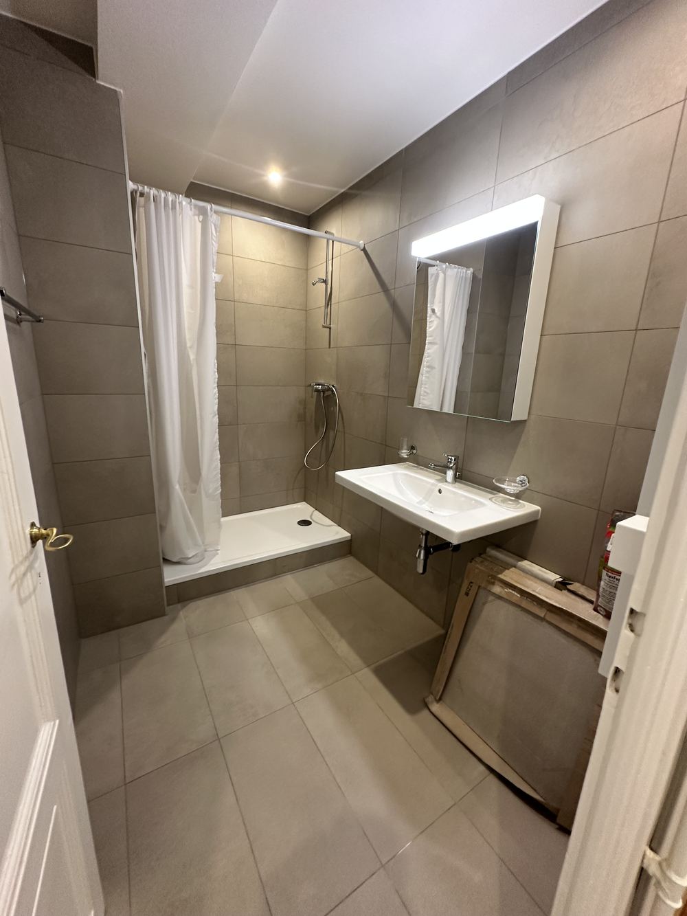 Salle de douche après rénovation